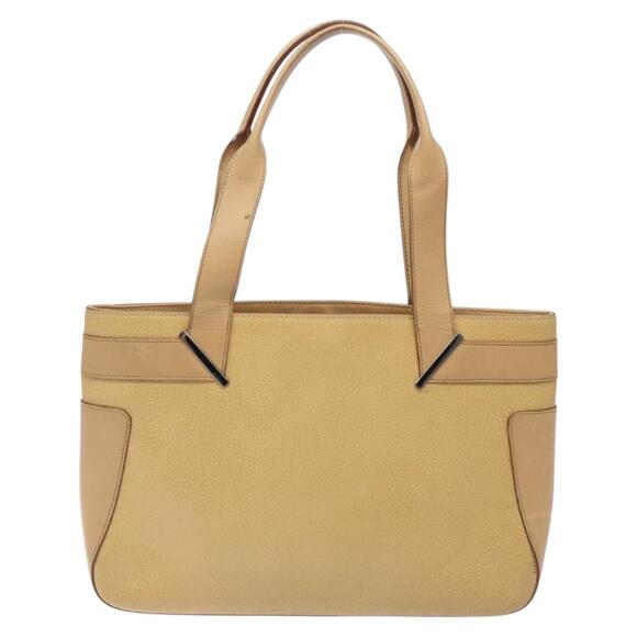 GUCCI Tote Bag Leather Beige Silver 002 002 - Picture 3 of 16